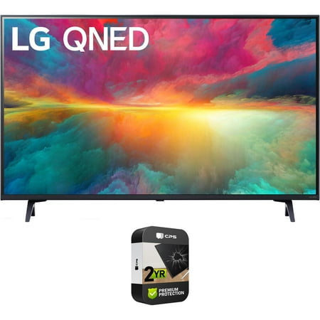 LG 65QNED75URA 65 Inch 4K HDR Smart Quantum Dot NanoCell TV (2023 Model) Bundle with 2 YR CPS Enhanced Protection Pack