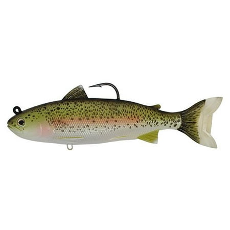 LiveTarget TRS168MS715 Trout Adult Series Freshwater Swimbait, Olive/Red By LIVE TARGET Ship from