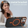 thumbnail image 2 of TECH CIRCLE for iPhone 14 Case with Magnetic Lens Stand,Compatible with MagSafe,Slim Anti-Scratch Scratch-Resistant Shockproof Protective Magnetic Back Phone Case for iPhone 14 6.1" 2022,Orange, 2 of 8