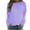 Purple##1, variant on Jsaierl Women's Sweatshirts Cute Solid Color Sweatshirts Round Neck Fall Sweater Tops Long Sleeve Blouses Womens Sweatshirts