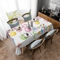 thumbnail image 4 of Easter Eggs Rectangle Tablecloth, Butterfly Flowers Spring Watercolor Branch Floral Waterproof & StainResistant Tablecloth, Washable Oil-proof Table Cover for Dining/Party/Wedding/Buffet 60x102 In, 4 of 9