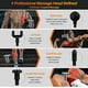 thumbnail image 4 of Mini pistola de masaje de tejido profundo portátil 6 velocidades, masajeador muscular de percusión con 4 cabezales de masaje, batería de 1800mah y carga tipo c, massag súper silencioso Feliz Sencillez, 4 of 5