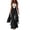 Black, variant on Cargo Jumpsuit Sleeveless Wide Leg Cargo Jumpsuit Adjustable Straps Front Button Closure Edge Details Multiple Pockets Suede One-Piece Jumpsuit