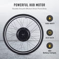 thumbnail image 3 of Kit de Conversion de Vélo Électrique 28 "Roue avant 1000W Moteur de Moyeu LCD eBike Ensemble de Bricolage (Sans Batterie Ni Chargeur), 3 of 10