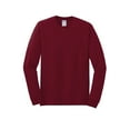 thumbnail image 5 of Gildan Heavy Cotton Men's Long Sleeve T-Shirt, Comfortable, Crewneck Classic Fit, Cardinal Red, 2XL, 5 of 5