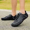 thumbnail image 3 of Rokment Women's Men's Water Shoes Beach Swim Barefoot Shoes Quick-Dry Breathable Athletic Wide Toe Hiking Pool Sneakers for Surf Yoga Exercise Aerobics Black Size 6.5, 3 of 6