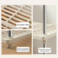 thumbnail image 3 of 4-Tier Ventilated Plastic/Metal Shelving Unit, Multi-Purpose Storage Rack for Pantry/Laundry/Basement (16.14×8.46×31.3in), 3 of 6