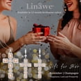 thumbnail image 6 of Linawe Champagne Cross Charm Necklace for Women Trendy, Silver Chain Cross Pendant Necklace, Moissanite Crystal Imitation Diamond Birthstone Cute Jewelry, Catholic Religious Gifts Mom, 6 of 7