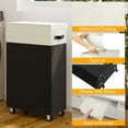 thumbnail image 3 of BGTREND 28" Tall & Slim Laundry Hamper with Lid 65L Rolling Laundry Hamper with Wheels Narrow Laundry Basket Collapsible Dirty Clothes Hamper (Black & White), 3 of 10