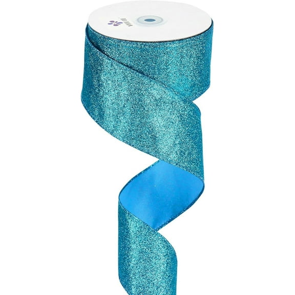 1Roll Christmas Tree Decoration Ribbon,30 feet Sparkle Metallic Glitter Wire Ribbon for Tree, Bows Making, Wreath Supplies, Gift Wrapping, Garland, Home Decor.