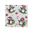 thumbnail image 5 of Christmas Penguins Leaves Curtains Grommet Black Out 54 Inch Length Curtain Drapes for Bedroom Living Room 2 panels set, 5 of 5