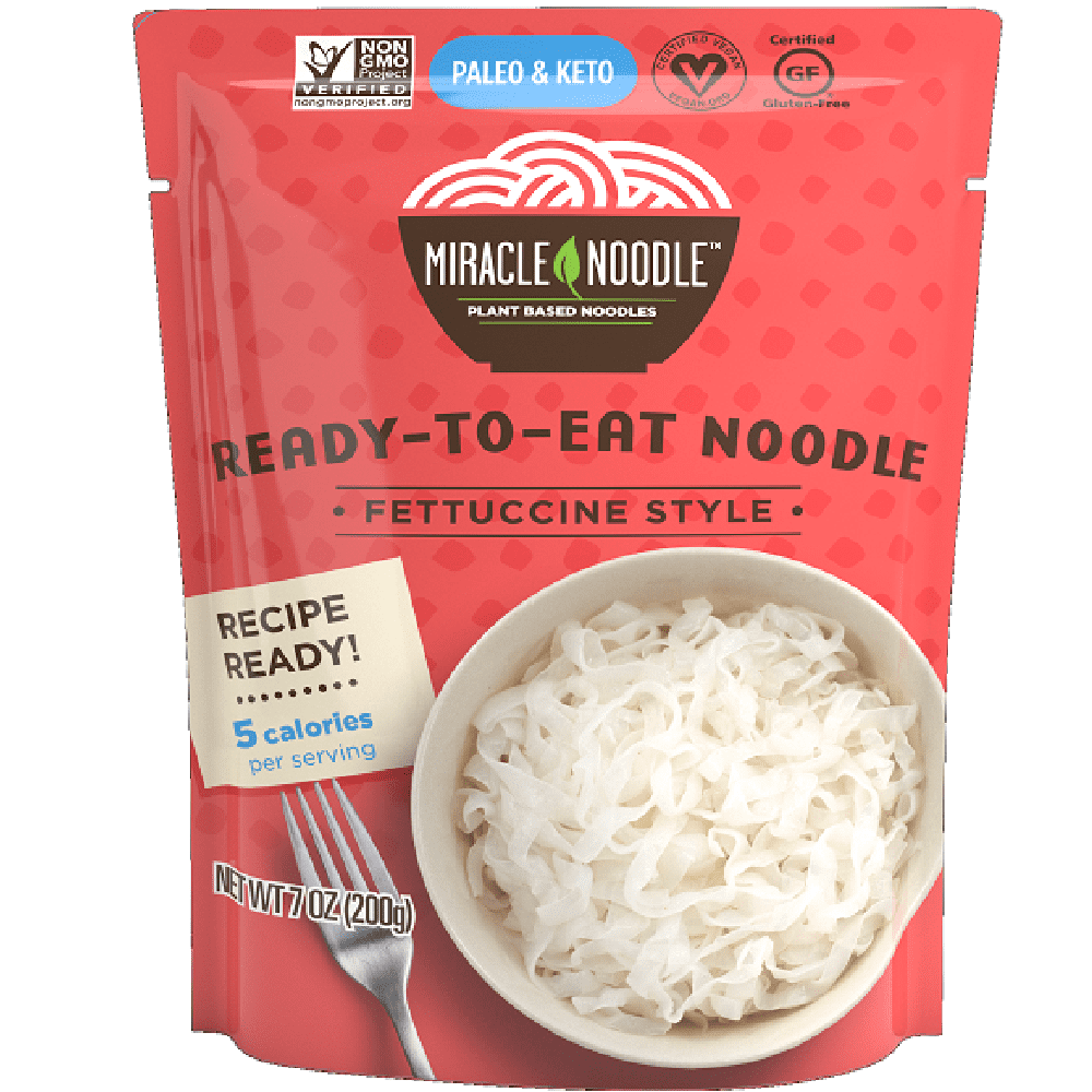 Miracle Noodle Gluten Free Vegan ReadytoEat PlantBased Fettuccine