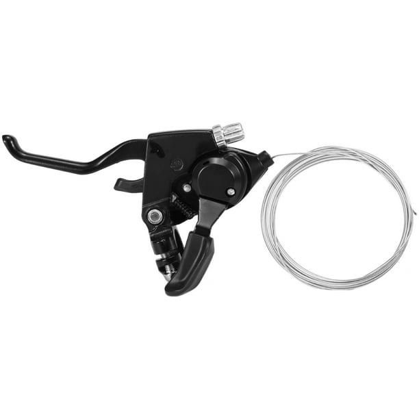 Paire de leviers de frein en alliage d'aluminium pour vélo de montagne, leviers de frein à trois doigts (tout noir Paire de leviers de frein en alliage d'aluminium pour vélo de montagne, leviers de frein à trois doigts (tout noir