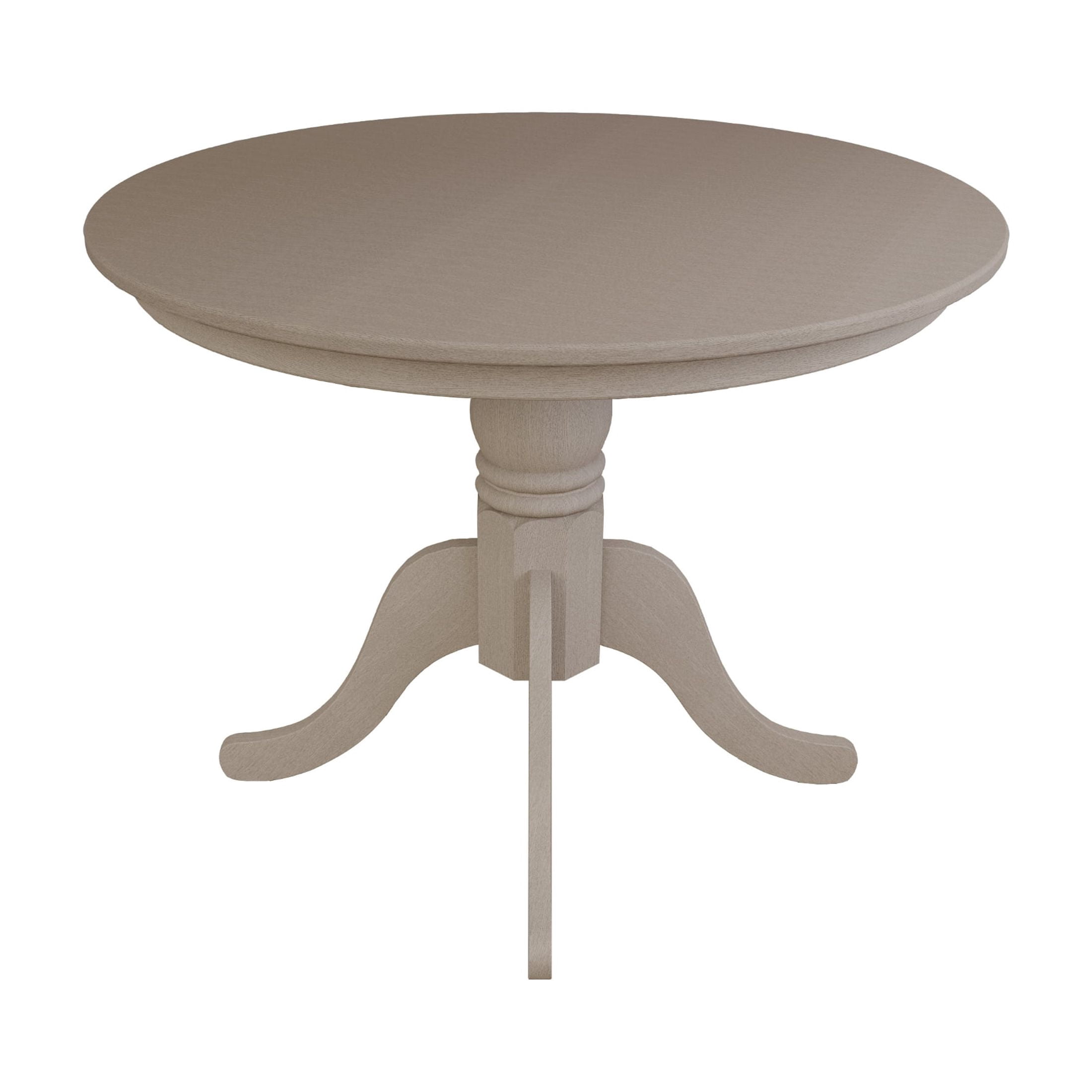 Castle Place 5-Piece Elegant Wooden Indoor Dining Table and Chairs Set, Antique Gray