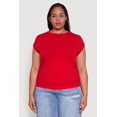 thumbnail image 2 of Women's Plus Size Side Ruched Tee, 2 of 5