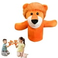 thumbnail image 2 of RUIG Hand Puppet Set with Working Mouth, Toddler Animal Plush Toy Includes Elephant, Lion, Dog and Monkey for Show Theater, Birthday Gifts, Easter Basket Stuffers, Preschool Toys, 2 of 9