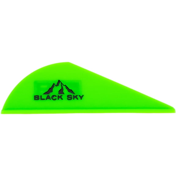 Bohning 10901NG2 Black Sky 2in Neon Green Arrow Fletches (36 Pack)