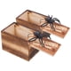 thumbnail image 5 of FELTECHELECTR Juego de 2 cajas de madera para bromas, juguetes de broma divertidos, araña falsa, accesorio de truco, 5 of 6
