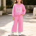 thumbnail image 6 of LvhaoGJOB Little Kids Girls Sweatshirt and Pants Outfit Set - Multi-Pocket, Fleece Lined, 6 of 8