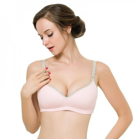 

Shop Clearance! Nursing Bra Cotton Pregnant Women Sleep Bras Push Up V-type Allaitement Pregnancy Underwear