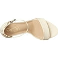 thumbnail image 5 of Sam Edelman Yaro Modern Ivory Ankle Strap Open Round Toe Block Heel Wide Sandals (Modern Ivory, 10), 5 of 6