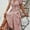 Pink, variant on ZOELNIC Womens Floral Summer Dress Casual Wrap V Neck Short Sleeve Belted Beach Bohemian Maxi Dress, S