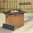 thumbnail image 3 of Outsunny 43" Propane Fire Pit Table with Glass Wind Guard 50,000 BTU, 3 of 10