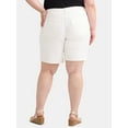 thumbnail image 4 of Terra & Sky Women's Plus Size Bermuda Short, 9" Inseam, Sizes 16W-24W, 4 of 5