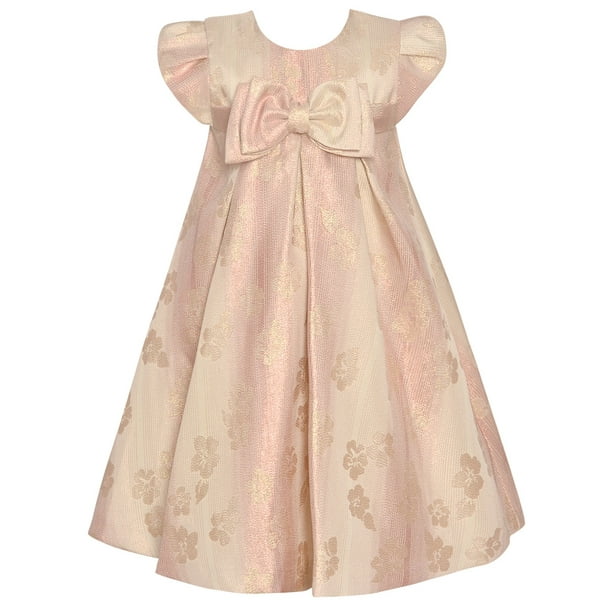 Bonnie Jean Bonnie Jean Toddler Girls Rose Gold Stripe Metallic