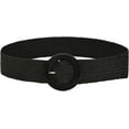 thumbnail image 2 of YooGuoGuo Women's Round Buckle Elastic Straw Belts Boho Waist Belt, 2 of 3