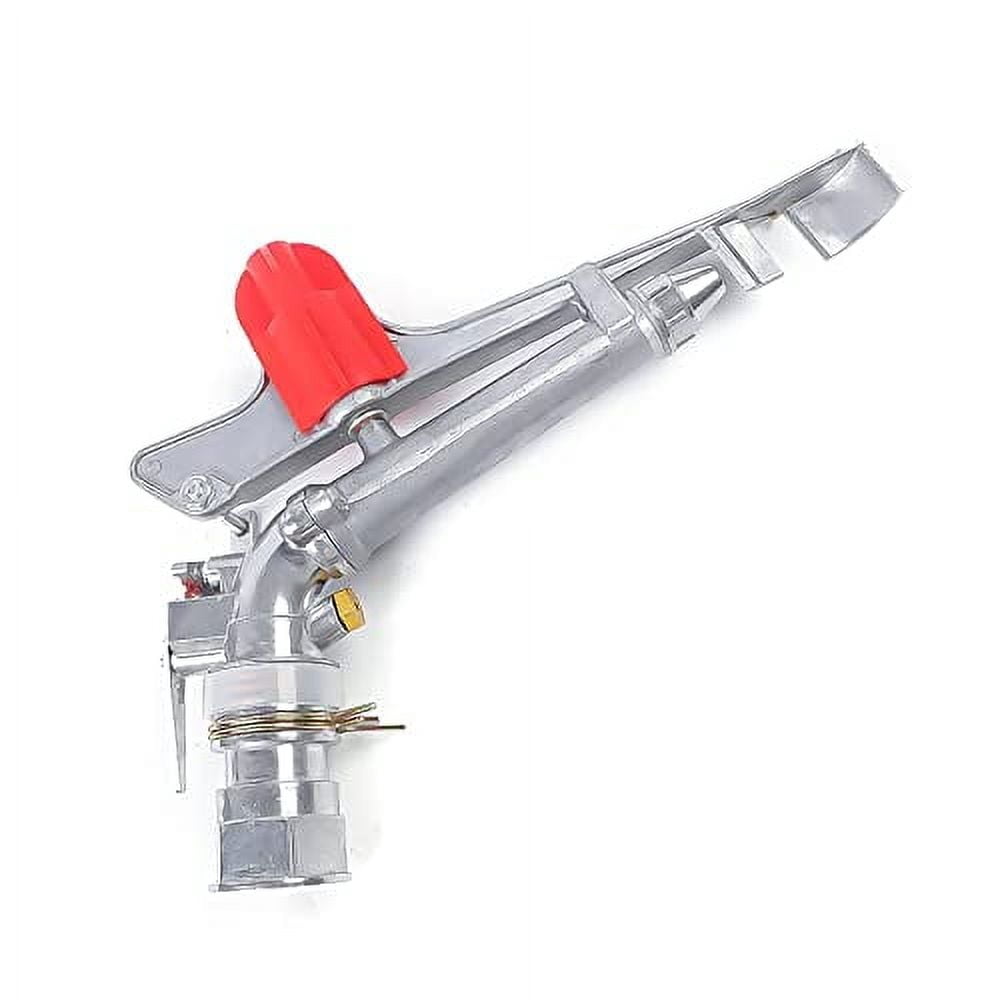 2-Inch Double Nozzle Swinging Sprinklers - 360 Degree Rotatable Large-Area Irrigation Sprinkler - 164 FT Radius - for Agricultural and Garden Use in Farms, Orchards, Lawns,Yard and