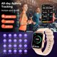 thumbnail image 4 of Relojes inteligentes para mujeres (recepción de llamadas/marcación), reloj de seguimiento de actividad física con Bluetooth táctil HD de 1,96 pulgadas más grande, 4 of 5