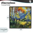 thumbnail image 4 of Stupell Industries Contemporary Autumn Golden Birch Grove Black Framed Giclee Art, 12 x 12, by Kate Jarvik Birch, 4 of 8