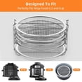 thumbnail image 2 of Dehydrator Rack, Rack for Ninja Foodi Accesories, Pressure Cooker and Air Fryer - Stainless Steel, 2 of 7