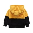 thumbnail image 3 of Toddler Fleece Hooded Pullover Sweatshirt with Bear Ear Design Soft Plush Long Sleeve Top for Boys and Girls Comfortable Casual Wear, 3 of 3