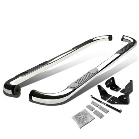 DNA Motoring 3" Nerf Bars For 05-10 Jeep Grand Cherokee/Commander Stainless Steel - Stainless Steel