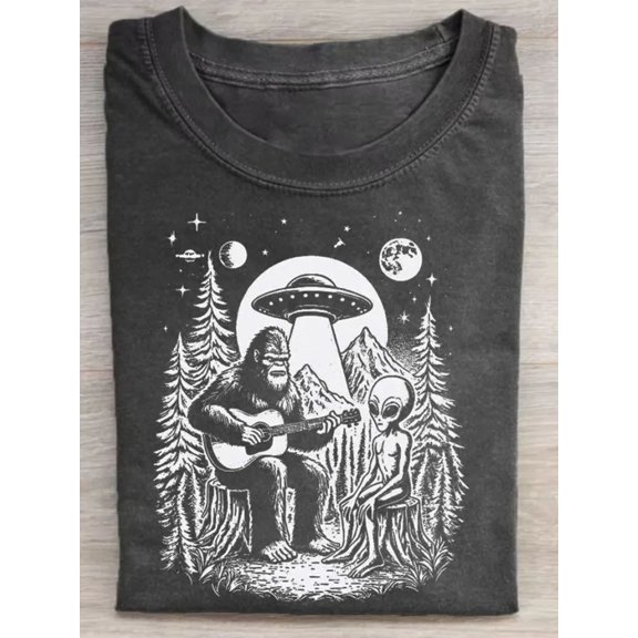230g washed musicians printed t shirt high quality batik cotton shirt mens t shirt halloween dress up holiday gift perfect gift