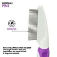 thumbnail image 4 of Pet Comb to Comb Your Dogs,Cats,Poodles Hair- Rotatable Pins, Easy to Use, Slip Proof- Best Dog Comb for Grooming Your Dog, 4 of 11
