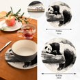 thumbnail image 3 of SKYSONIC Wash Painting Panda Pot Holders Trivets, 2 Pcs Heat Resistant Trivets,Cute Animal Summer Cotton Thread Weave Mats for Hot Pads Pans Pot Bowl Teapot for Kitchen Decor, 3 of 7