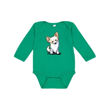 

Inktastic Long Haired Chihuahua Gift Baby Boy or Baby Girl Long Sleeve Bodysuit