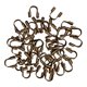 thumbnail image 1 of 100 Uds. De protectores fabricación tobilleras DIY Bronce Zulema Bucles de protección de alambre, 1 of 8