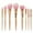 玫瑰金RoseGold, variant on Doll 10 Beauty Brushes Make up Pallet Vegan Makeup Brushes Hard Brush for Hair Foundation Makeup Brush Flat Top for Face Top Concealer Sponge with Handle Angled Brush Eyebrow Brushes for