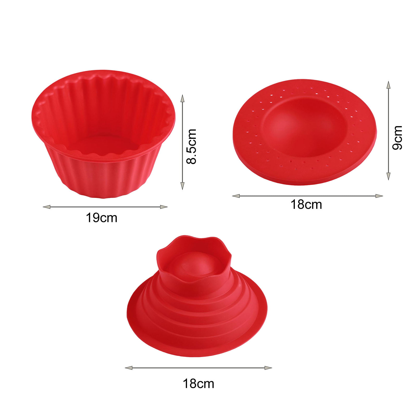 Big Top Cupcake - Utensilios de silicona para hornear