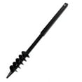 thumbnail image 4 of vidaXL Garden Auger Planting Auger Drill Bit with Double Spirals Steel Black, 4 of 32