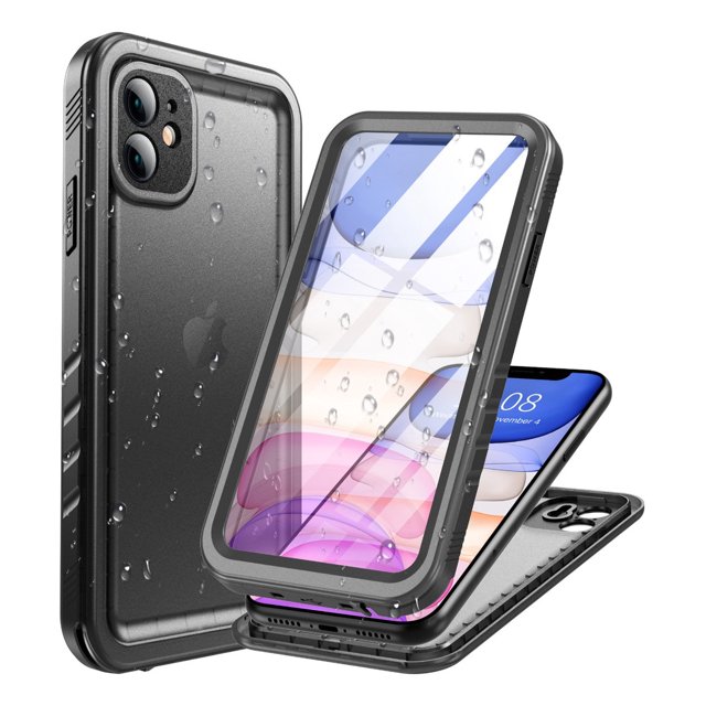 PlusAcc Waterproof Shockproof Case for iPhone 11 with Screen/Camera