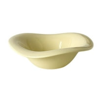 Btomtd Cream Style Ceramic Dessert Bowls for Noon Tea Fruit Salad Bowl Elegant Cafes Tableware Versatile Bowl, Beige