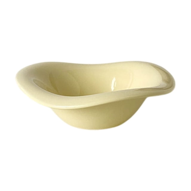Salad Bowl Set,Cream Style Ceramic Afternoon Tea Dessert Bowl, Fruit Salad Bowl for Cafe Tableware