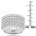 thumbnail image 3 of Unique 14K Mens Natural Diamond Rings Collection Piece For Him (White Gold Size 6), 3 of 3