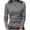 Grey, variant on EDFBUYKRS Plus Size Blouses for Women V Neck Curved Hems Tunic Tops Casual Long Sleeve Botton Fall Shirts S