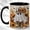 Black, variant on Cowgirl Ghost Coffee Mug, Western Sunflower Mug, Ceramic 11 oz